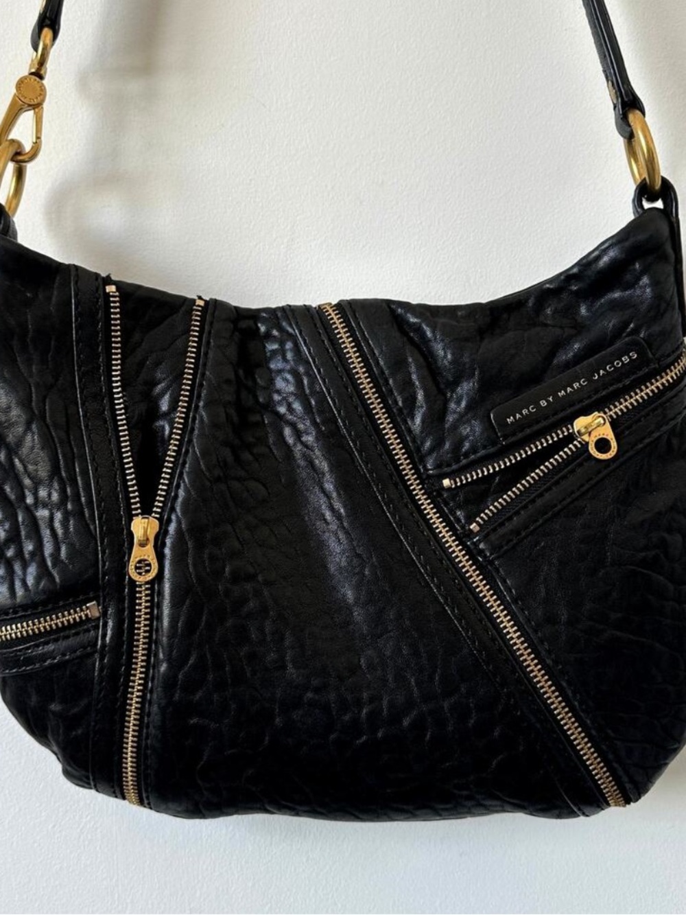 Marc by Marc Jacobs Flash Kelsey Black Lamb Leather Crossbody